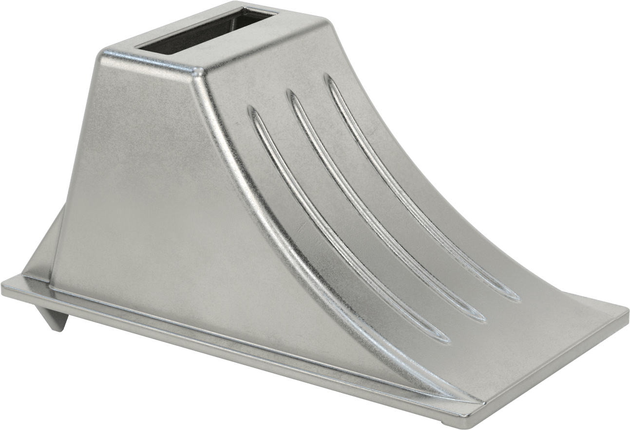 Tekerlek Takozu, 28 inç Maksimum Tekerlek Çapı için, 15-1/4" Uzunluk, 8-1/2" Genişlik, 8-1/2" Yükseklik