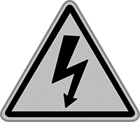 Elektrik Tehlikesi ISO Etiketleri