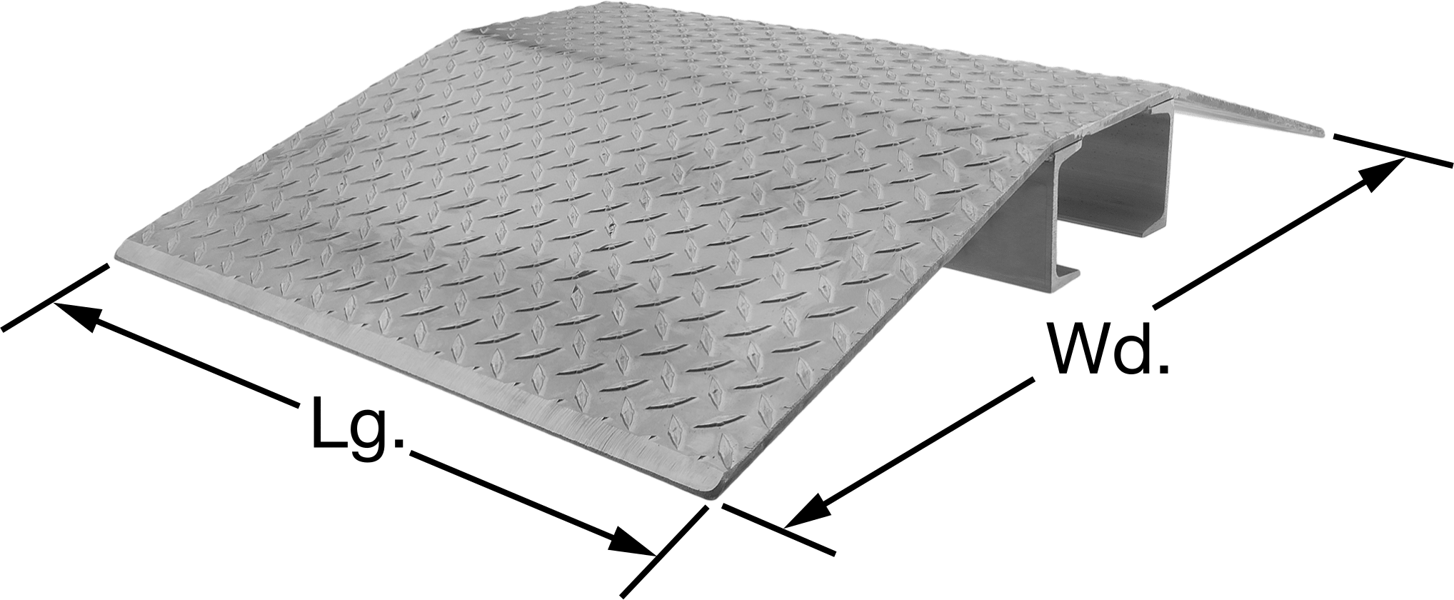 Geniş açıklıklı kablo rampası, 4“ Genişlik x 4” Yükseklik Kanal ile, 2 Ayak Uzunluk