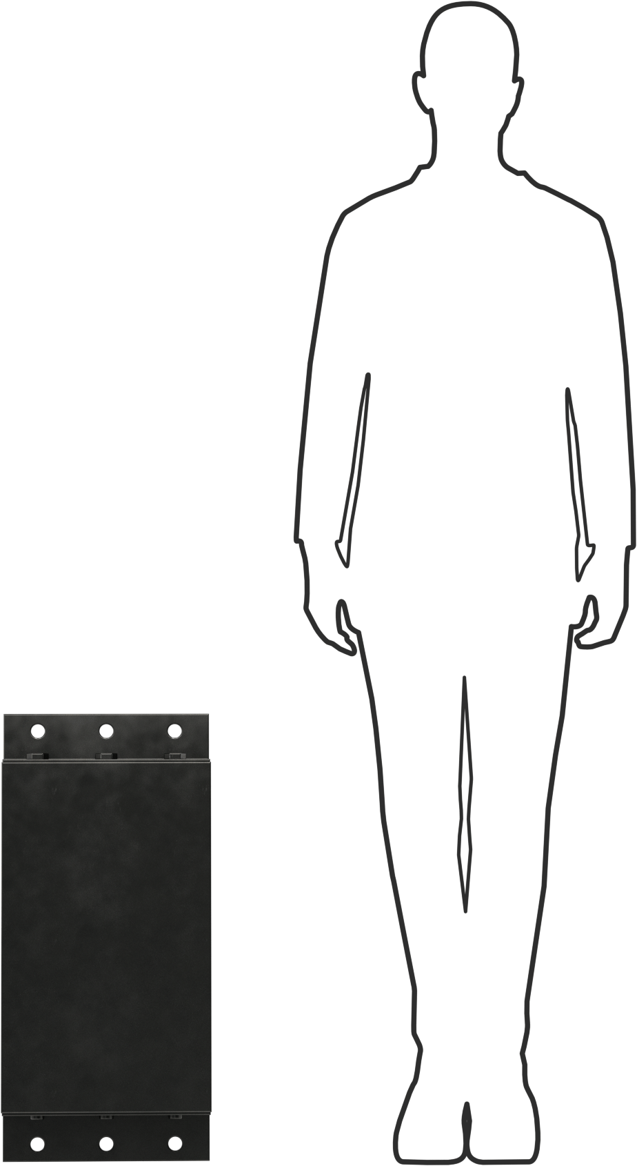 Ekstra Dayanıklı Rıhtım Montajlı Tampon, Çelik Yüz Plakalı Yatay Montaj, 12“ x 26” x 5-1/4" Toplam