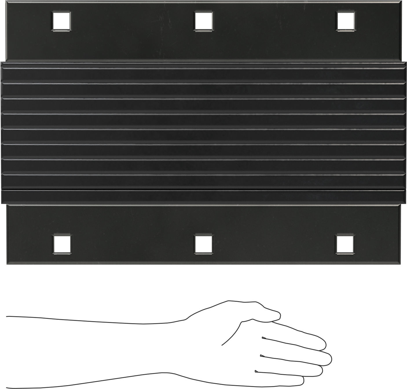 Ekstra Dayanıklı Rıhtım Montajlı Tampon, Dikey Montaj, 20“ Yükseklik x 13” Genişlik x 4-1/2" Derinlik Toplam