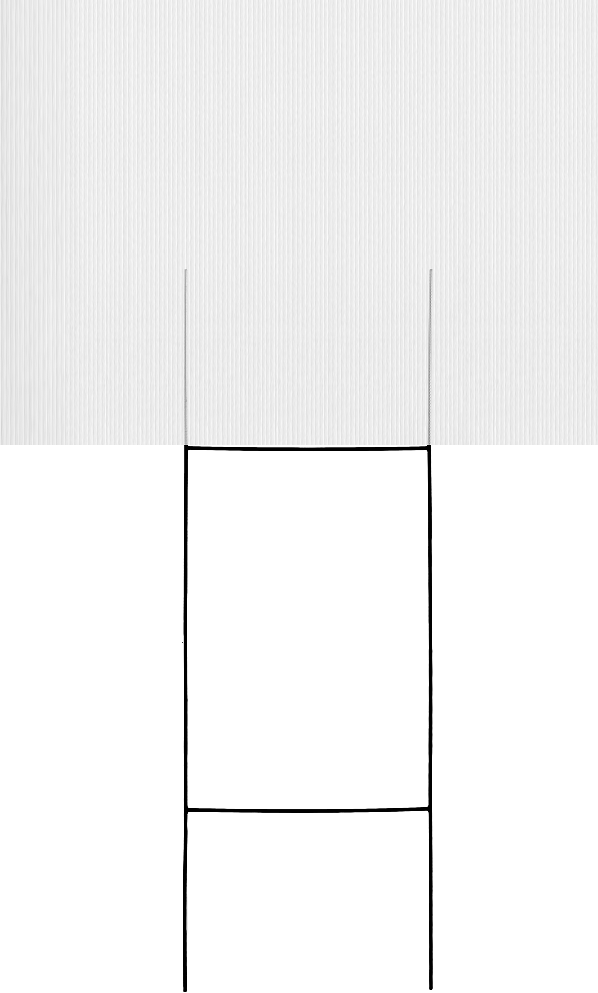Tabela Direği Kazığı, 1/4" Taban Tel Çapı ile
