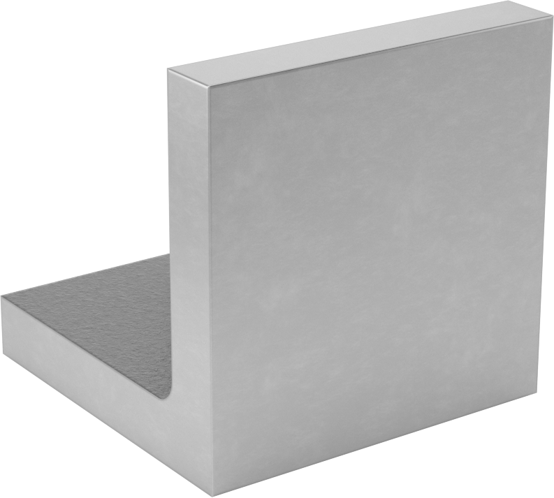 Sıkı Toleranslı Açı Plakası, 3“ Uzunluk x 3” Genişlik x 3" Yükseklik