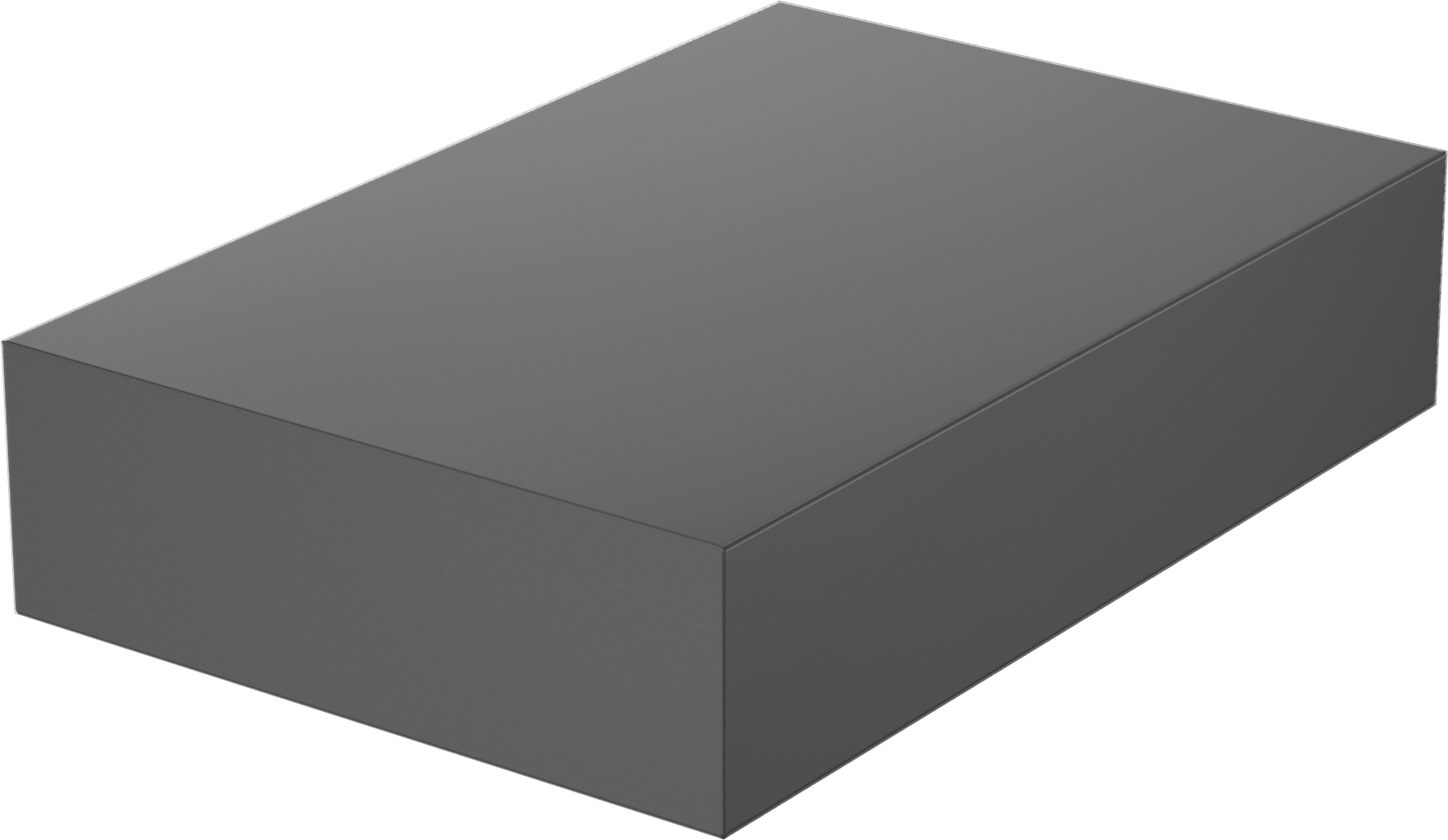 Granit Yüzey Plakası, Laboratuvar Sınıfı AA, 18“ Uzunluk x 12” Genişlik x 4" Yükseklik, Siyah