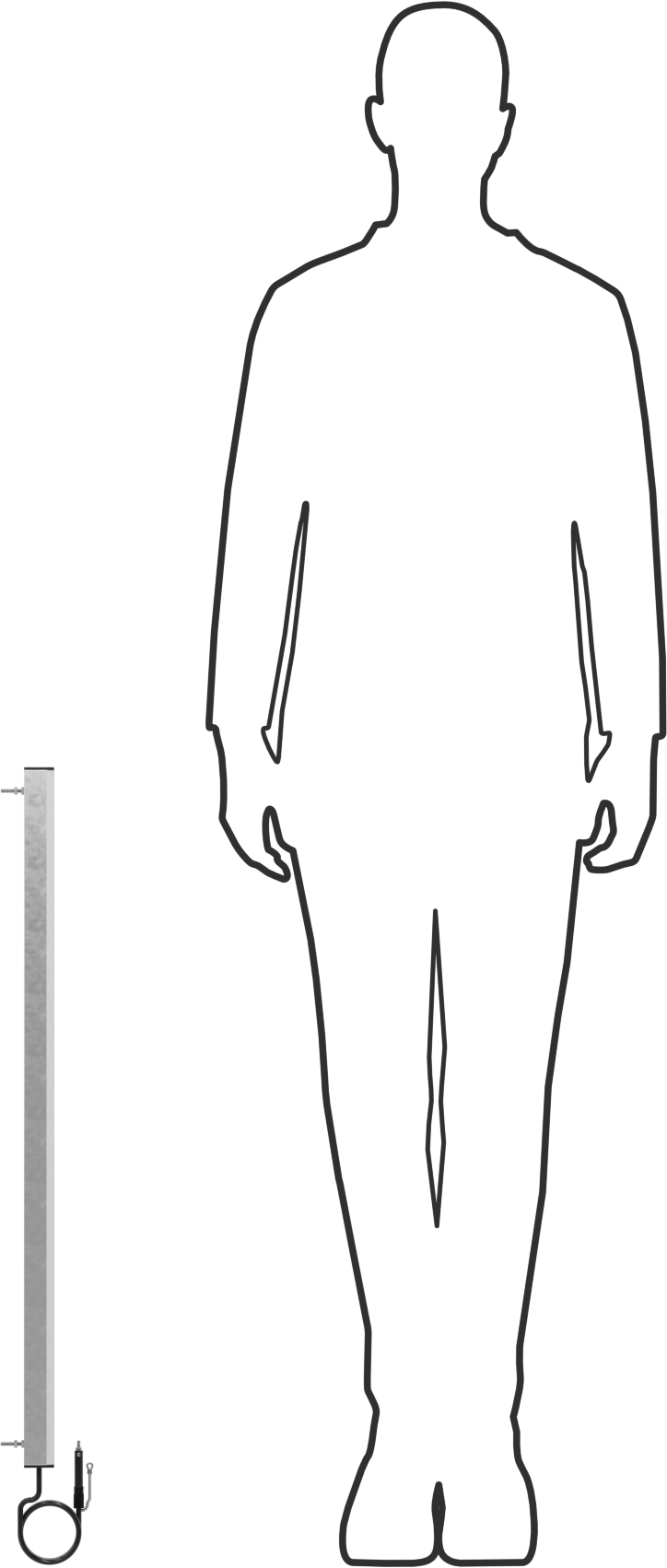 Çubuk İyonlaştırıcı, 30“ Genişlik x 7” Derinlik Statik Kontrol ile