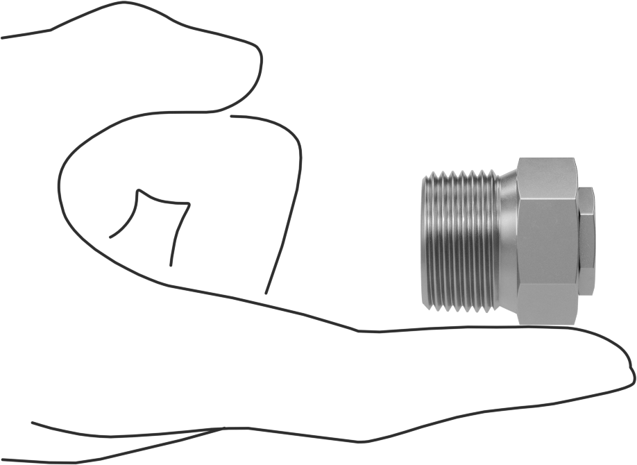 3/4 NPT Erkek Çinko Kaplı Çelik Havalandırma Deliği
