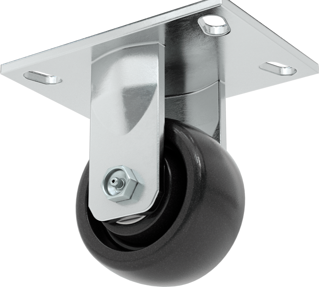 6-1/2“ x 4-1/2” Plakalı Yüksek Kapasiteli Vulcan Tekerlek, 4" Çapında Fenolik Tekerlekli Sert