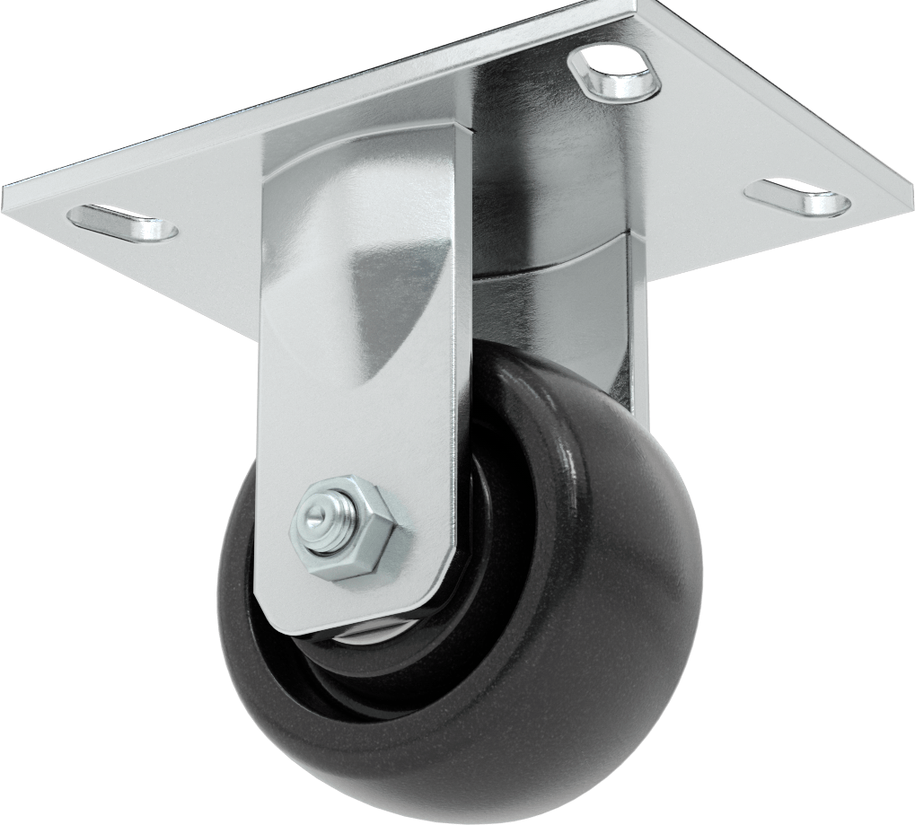 6-1/2“ x 4-1/2” Plakalı Yüksek Kapasiteli Vulcan Tekerlek, 4" Çapında Fenolik Tekerlekli Sert
