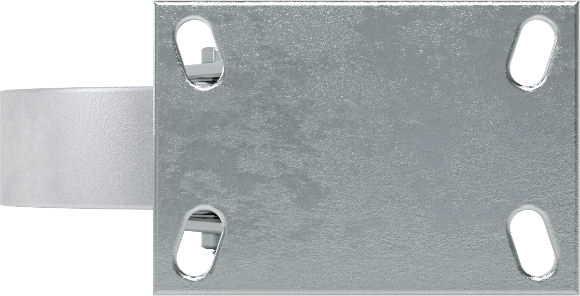 6-1/2“ x 4-1/2” Plakalı Yüksek Kapasiteli Vulcan Tekerlek, 8 inç Çapında Metal Tekerlekli Döner Tekerlek