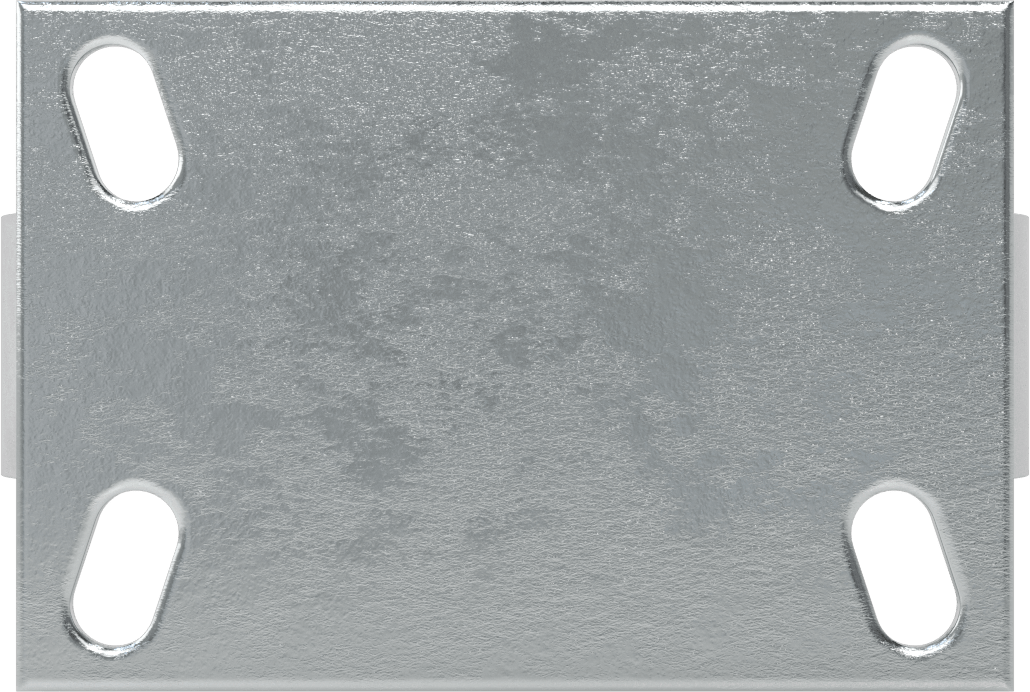 6-1/2“ x 4-1/2” Plakalı Yüksek Kapasiteli Vulcan Tekerlek, 8 inç Çapında Metal Tekerlekli Sert