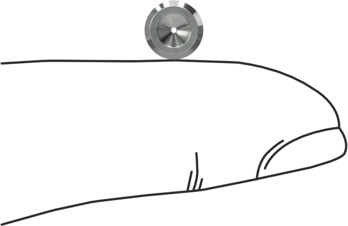 Presle Takılan Delikli Valf, 1/8" Uzunluk, 0,025" Delik Çapı