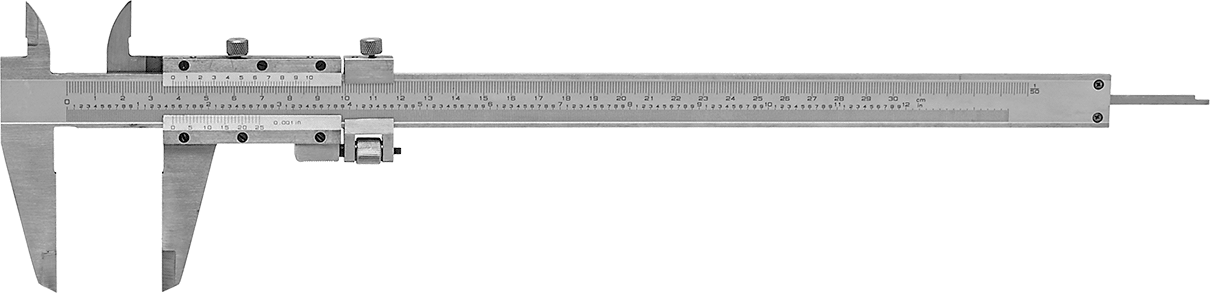 Hassas Ayarlı Vernier Kaliperi, 0 ila 12 inç ve 0 mm ila 300 mm Ölçüm Aralıkları