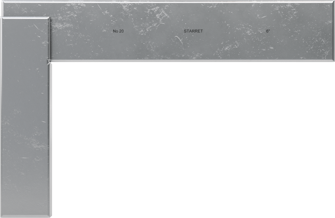 Starrett Yüksek Hassasiyetli Gönye, 6“ x 4-5/16” Bıçak Uzunluğu