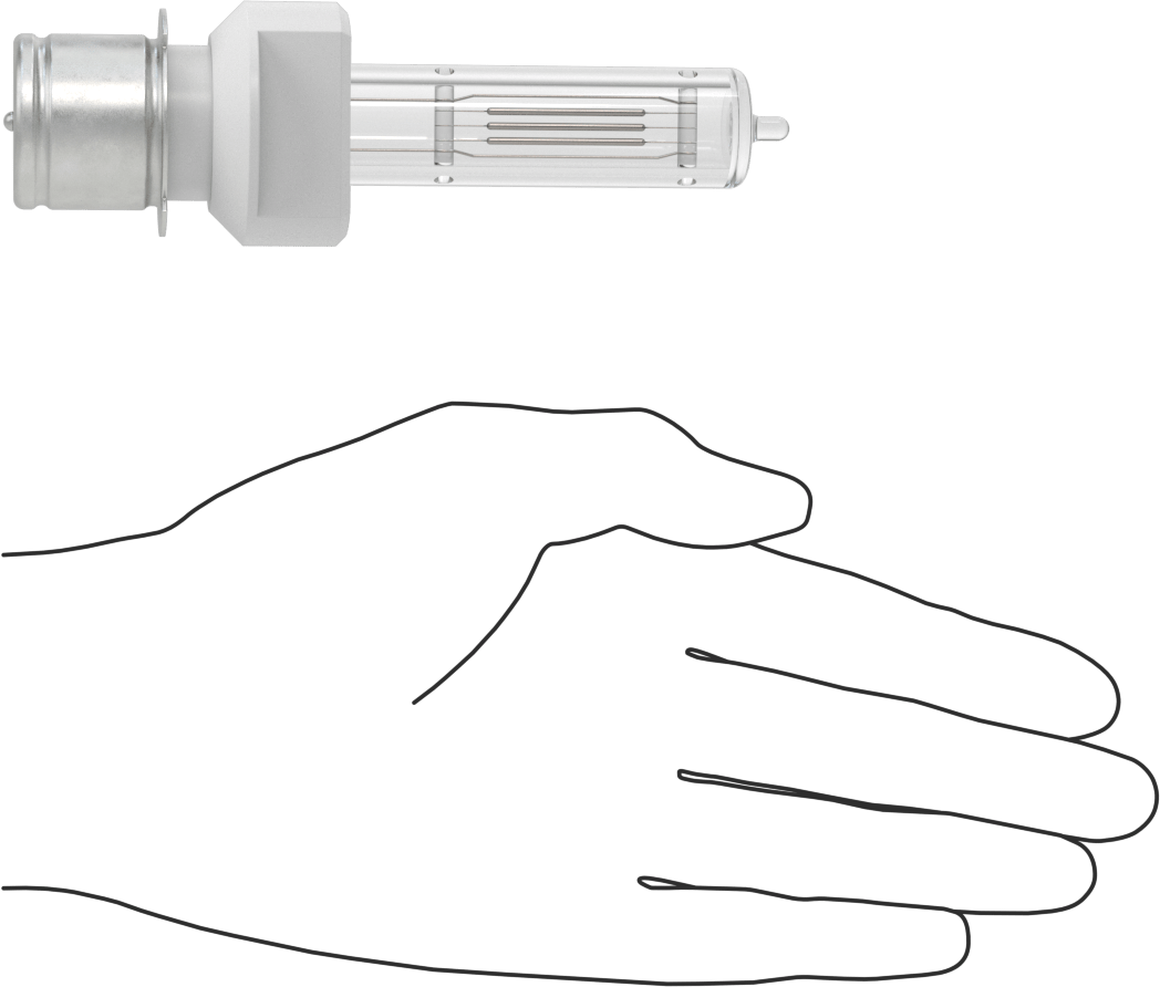 Ampul, T6, Ön Odaklama Tabanı, 120V, 500W, 3200K, Halojen