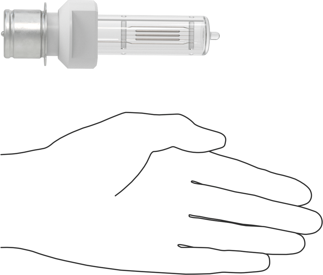 Ampul, T7, Ön Odaklama Tabanı, 120V, 1000W, 3200K, Halojen