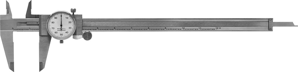 Kadranlı Kaliper, 0“ ila 12” Ölçüm Aralığı