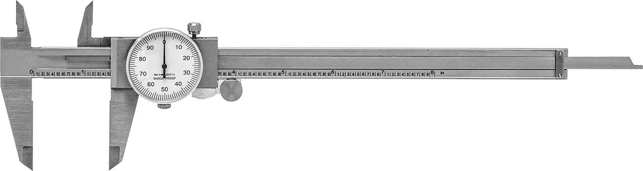 Kadranlı Kaliper, 0“ ila 8” Ölçüm Aralığı