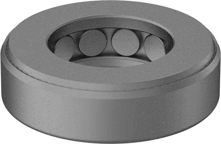 Aşırı Yük Konik Makaralı Baskı Yatağı, Açık, 1-1/4" Mil Çapı için, 2.196" OD