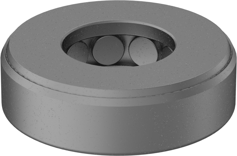 Aşırı Yük Konik Makaralı Baskı Yatağı, Açık, 1-1/4" Mil Çapı için, 2.635" OD
