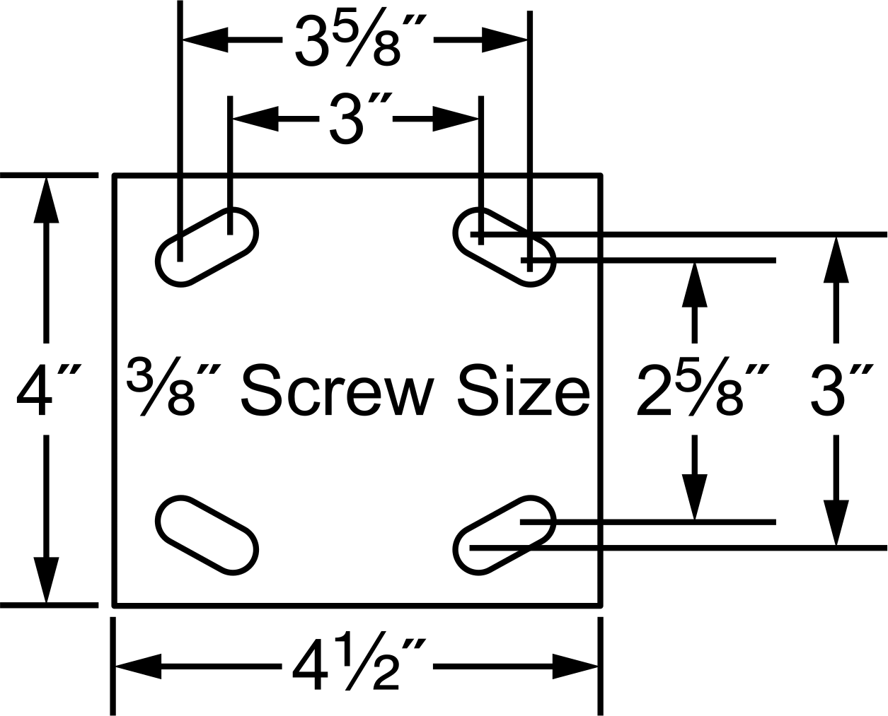 4-1/2“ x 4” Plakalı Tekerlek, Rigid, 12" Çapında Siyah Kauçuk Pnömatik Tekerlek ile