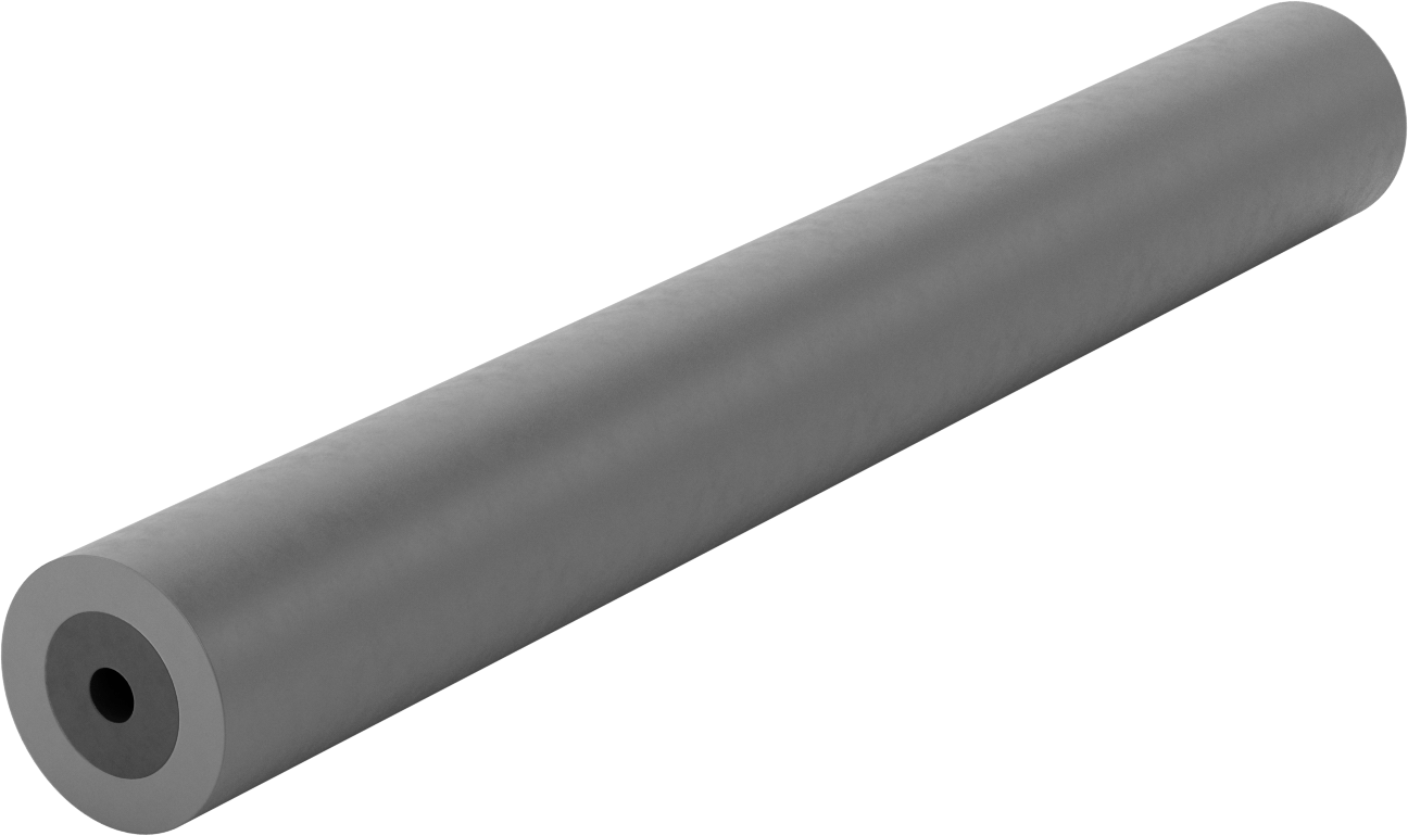 Genişliğe Göre Kesilmiş Poliüretan Tekerlek, 2-1/2" Çap, 1/2" Aks için