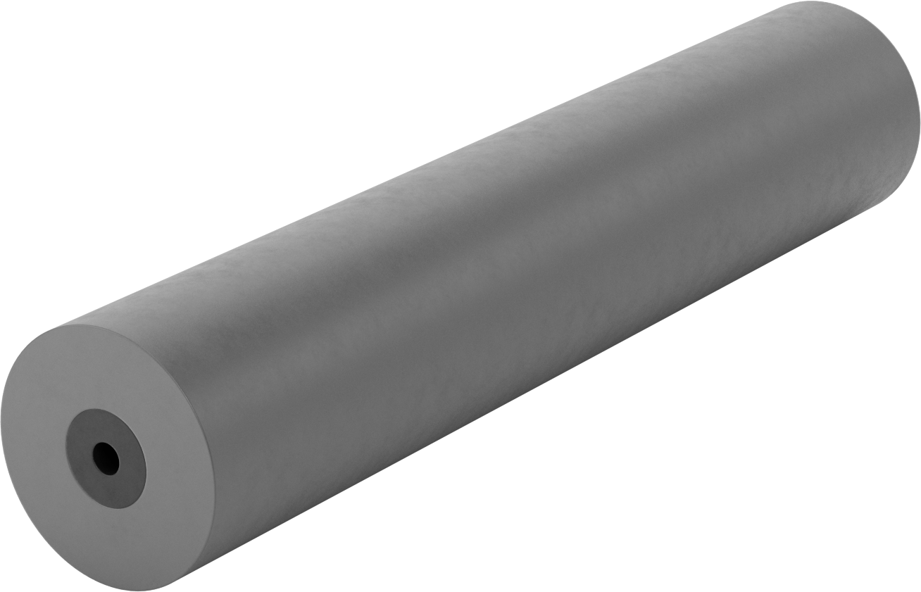Genişliğe Göre Kesilmiş Poliüretan Tekerlek, 4" Çap, 1/2" Aks için