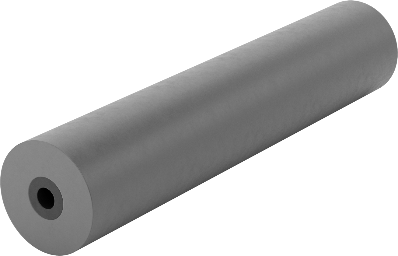 Genişliğe Göre Kesilmiş Poliüretan Tekerlek, 4" Çap, 3/4" Aks için