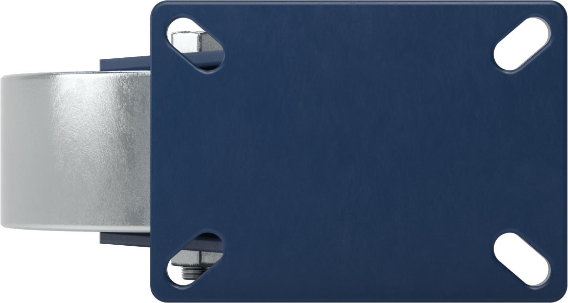 7-1/4“ x 5-1/4” Plakalı Brute Tekerlek, Ekstra Yüksek Kapasiteli, 8 inç Çapında Demir Tekerlekli Döner Tekerlek