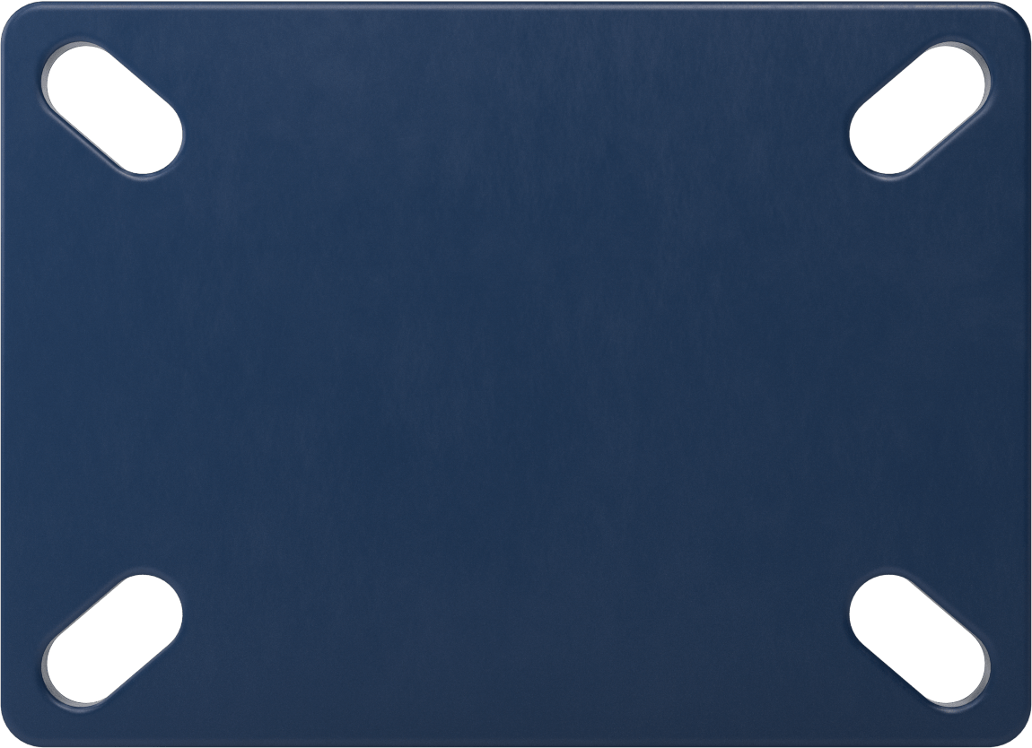 7-1/4“ x 5-1/4” Plakalı Brute Tekerlek, Ekstra Yüksek Kapasiteli, 6" Çapında Demir Tekerlekli Sert