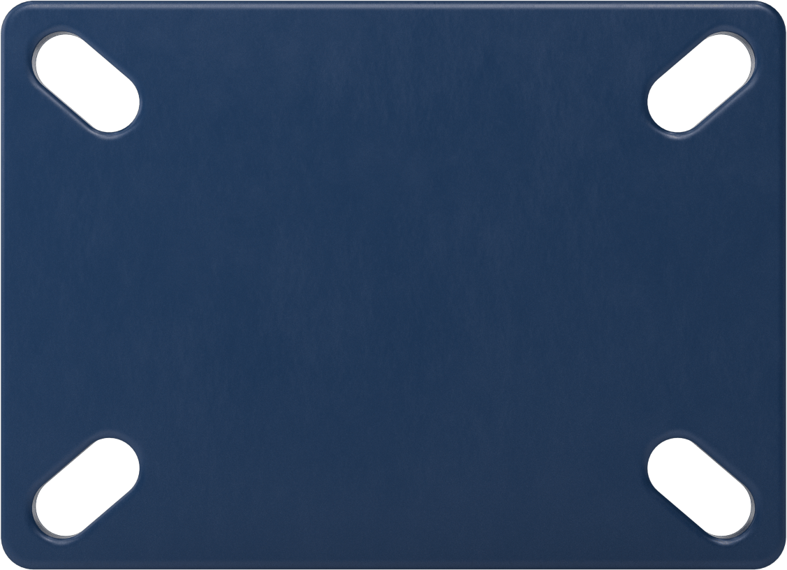 7-1/4“ x 5-1/4” Plakalı Brute Tekerlek, Ekstra Yüksek Kapasiteli, 8" Çaplı Demir Tekerlekli Sert