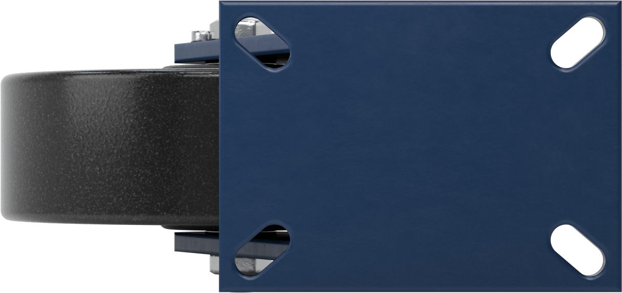 7-1/4“ x 5-1/4” Plakalı Brute Tekerlek, Ekstra Yüksek Kapasiteli, 10" Çaplı Fenolik Tekerlekli Döner