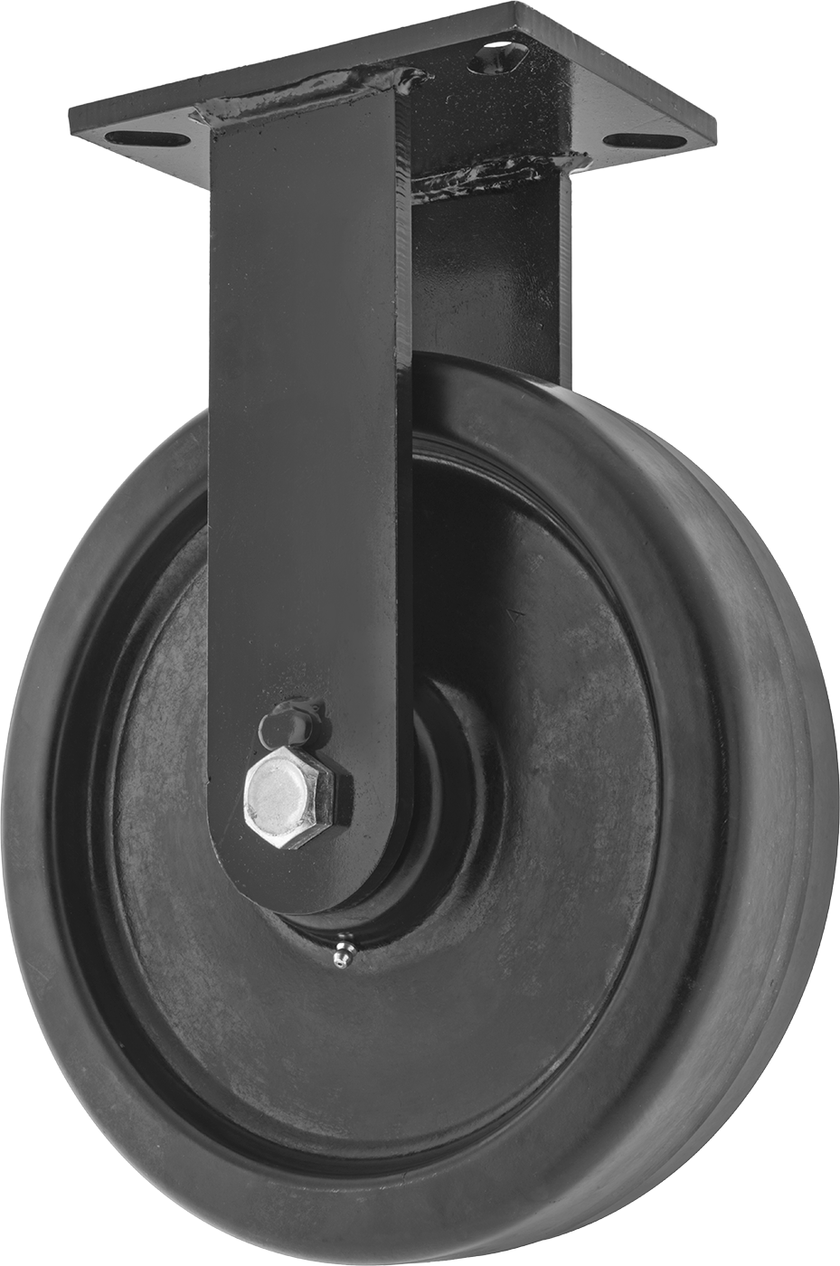 7-1/4“ x 5-1/4” Plakalı Brute Tekerlek, Ekstra Yüksek Kapasiteli, 12" Çaplı Fenolik Tekerlekli Sert