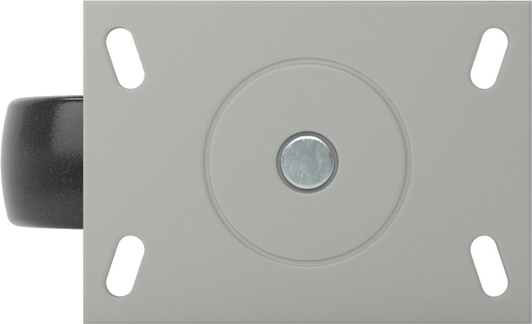 6-1/4“ x 4-1/2” Plakalı Yüksek Kapasiteli Mauler Tekerlek, 6 inç Çapında Fenolik Tekerlekli Döner Tekerlek