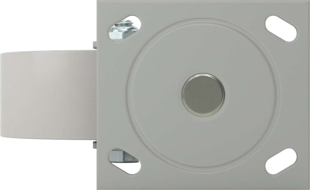 4-1/2“ x 4” Plakalı Yüksek Kapasiteli Mauler Tekerlek, 6" Çaplı Metal Tekerlekli Döner Tekerlek
