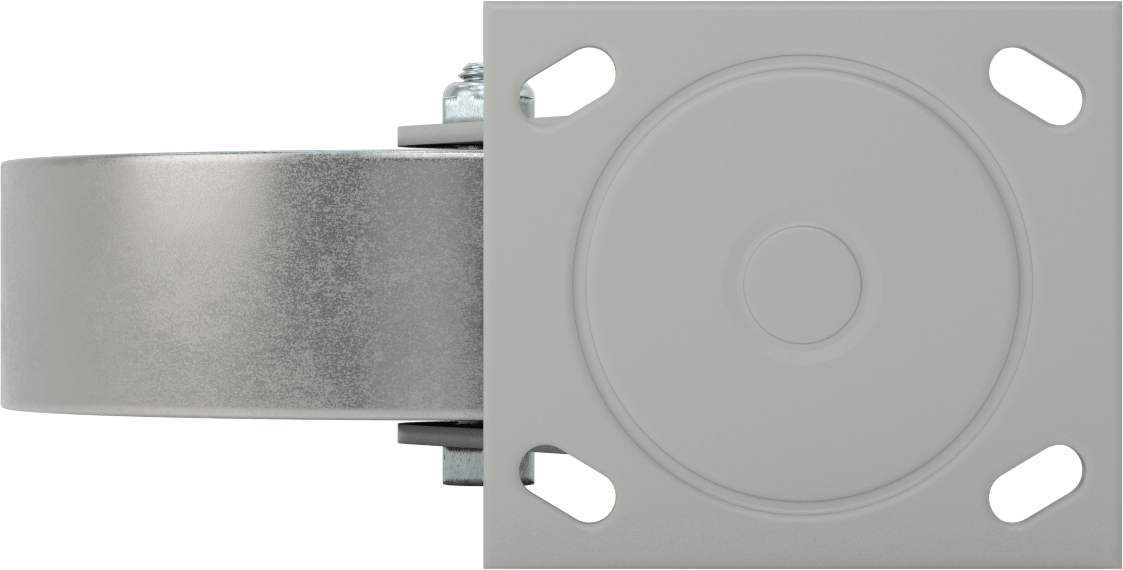 4-1/2“ x 4” Plakalı Yüksek Kapasiteli Mauler Tekerlek, 8 inç Çapında Metal Tekerlekli Döner Tekerlek