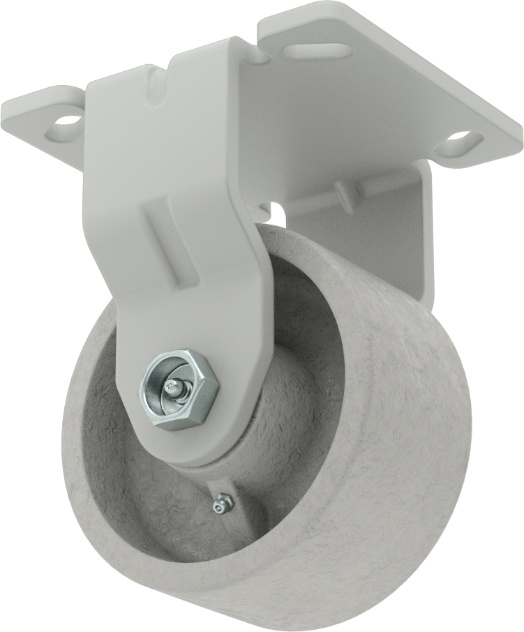 4-1/2“ x 4” Plakalı Yüksek Kapasiteli Mauler Tekerlek, 4 inç Çapında Metal Tekerlekli Sert