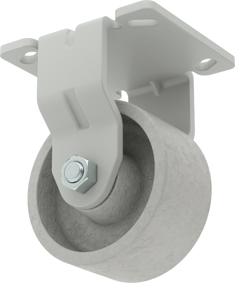 4-1/2“ x 4” Plakalı Yüksek Kapasiteli Mauler Tekerlek, 4 inç Çapında Metal Tekerlekli Sert