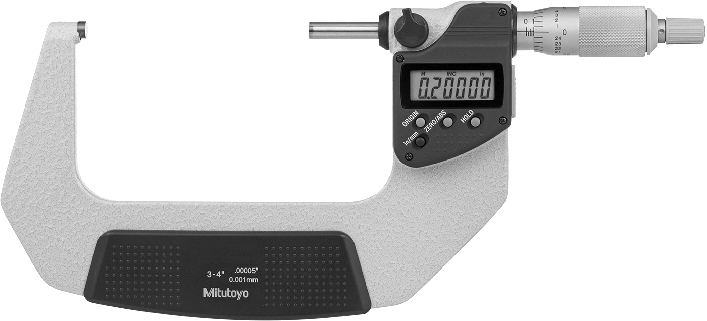 Soğutma Sıvısına Dayanıklı Mitutoyo Dış Mikrometre, Sertifika ve Cırcırlı Durdurma Yüzüğü, Model 293-333-30
