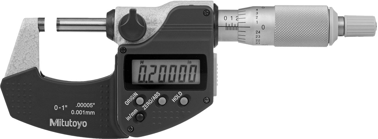 Soğutma Sıvısına Dayanıklı Mitutoyo Dış Mikrometre, Elektronik, Model 293-330-32, Cırcır-Durdurma Yüksüğü