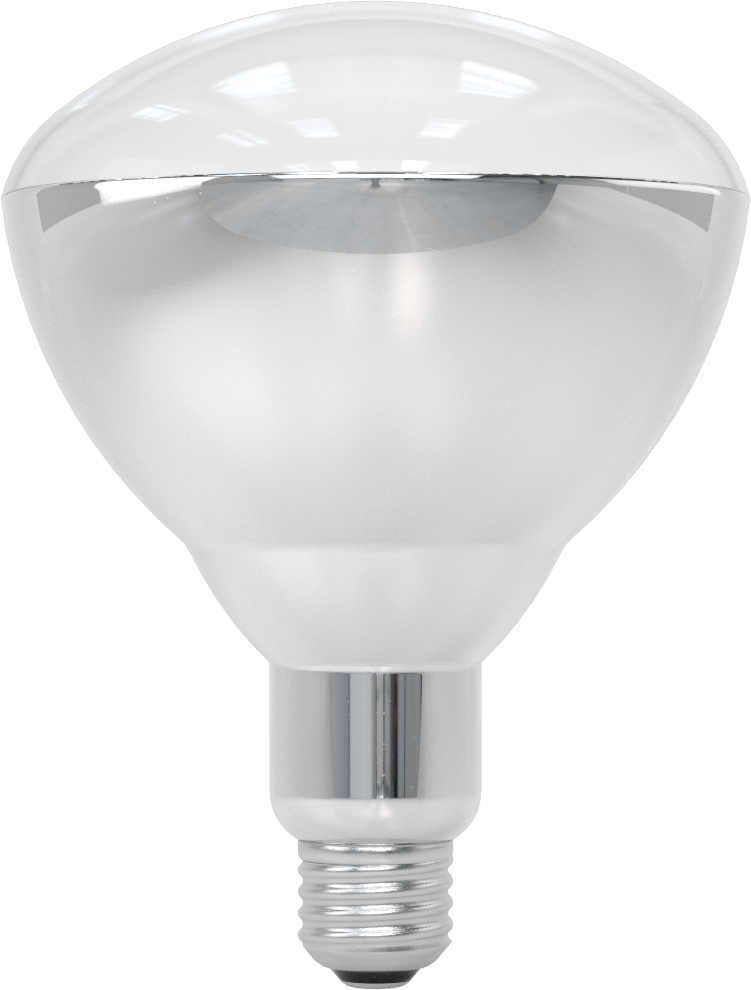 Kırılmaya Dayanıklı Isı Lambası Ampulü, Şeffaf Plastik Kaplı Cam, BR40, 250W