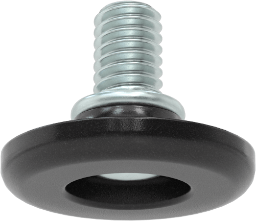 1/2“ Uzunlukta 5/16”-18 Çinko Kaplı Saplamalı Plastik Ayaklar