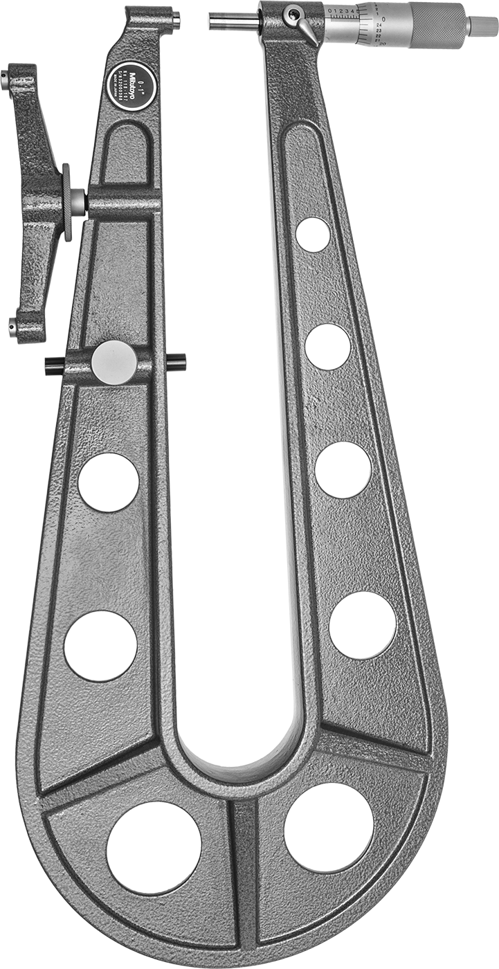 Uzun Uçlu Dış Mikrometre, Mitutoyo 118-107, 0“ ila 1” Aralık