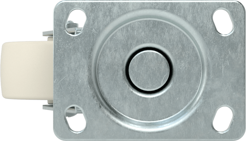 3-3/4“ x 2-3/4” Plakalı Parlak Yüzeyli Tekerlek, 3 inç Çapında Naylon Tekerlekli Döner Tekerlek