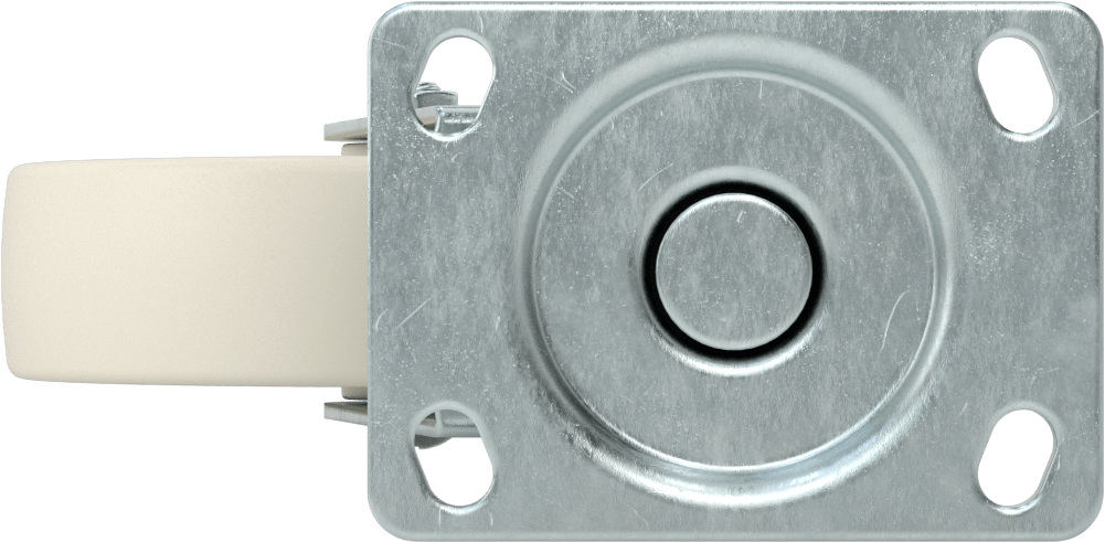 3-3/4“ x 2-3/4” Plakalı Parlak Yüzeyli Tekerlek, 5 inç Çapında Naylon Tekerlekli Döner Tekerlek