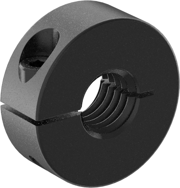 Dişli Çubuk Manşonu, M10 x 1,5 mm Diş için, Siyah Oksit 1215 Karbon Çelik
