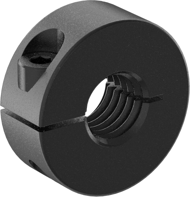 Dişli Çubuk Manşonu, M12 x 1,75 mm Diş için, Siyah Oksit 1215 Karbon Çelik