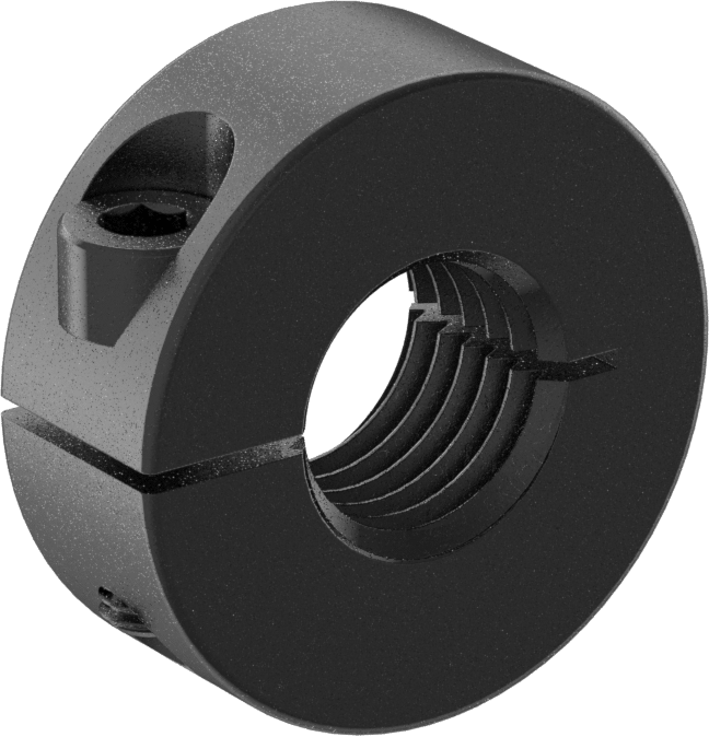 Dişli Çubuk Manşonu, M16 x 2 mm Diş için, Siyah Oksit 1215 Karbon Çelik