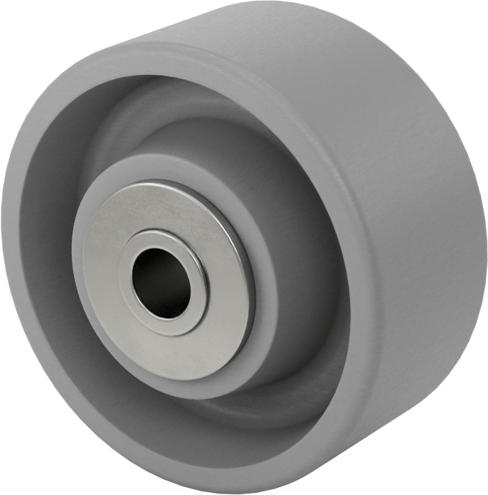 Demir Tekerlek, Rulmanlı ile, 3-1/4“ Çap x 1-1/2” Genişlik, 400 lbs. Kapasite