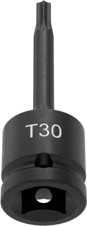 Darbe Torx Uçlu Soket, 1/2" Kare Tahrik, T30 Tahrik Boyutu