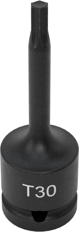 Darbe Torx Uçlu Soket, 1/2" Kare Tahrik, T30 Tahrik Boyutu